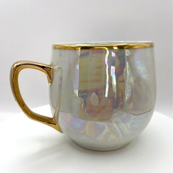 Vintage Ellgreave Heatmaster Pearlescent Lusterware Teapot and Cups - Picture 9 of 16